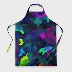 Фартук кулинарный Хаотичный камуфляж, цвет: 3D-принт