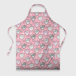 Фартук кулинарный Кошачьи сердечки, цвет: 3D-принт