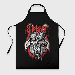 Фартук кулинарный Slipknot - козёл, цвет: 3D-принт