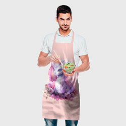 Фартук кулинарный Дракончик с цветами, цвет: 3D-принт — фото 2