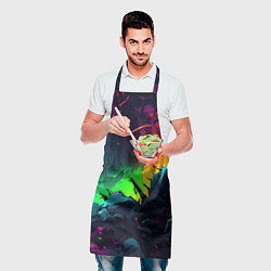 Фартук кулинарный Яркие пятна абстракции, цвет: 3D-принт — фото 2