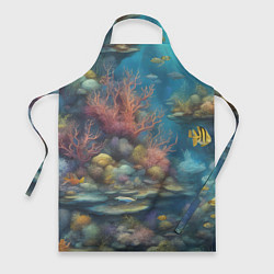 Фартук кулинарный Рыбы под водой, цвет: 3D-принт