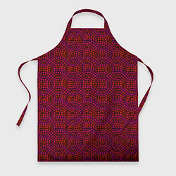Фартук кулинарный Витражный паттерн оттенков красного, цвет: 3D-принт