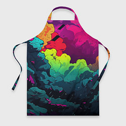 Фартук кулинарный Кислотная яркая абстракция, цвет: 3D-принт