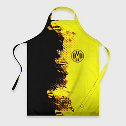 Фартук кулинарный Borussia fc sport краски, цвет: 3D-принт