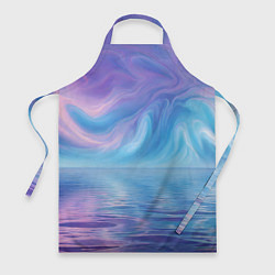 Фартук кулинарный Абстрактное небо и водная гладь, цвет: 3D-принт