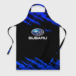 Фартук кулинарный Subaru текстура авто, цвет: 3D-принт