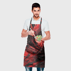 Фартук кулинарный Чёрная и красная субстанция, цвет: 3D-принт — фото 2