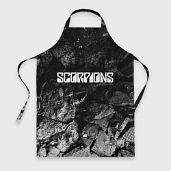 Фартук кулинарный Scorpions black graphite, цвет: 3D-принт