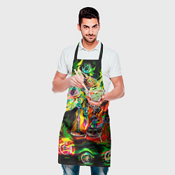 Фартук кулинарный Хамелеон и стихии, цвет: 3D-принт — фото 2