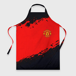 Фартук кулинарный Manchester United colors sport, цвет: 3D-принт