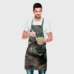 Фартук кулинарный Реалистичный камуфляж из листьев, цвет: 3D-принт — фото 2