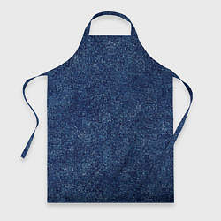 Фартук Текстура тёмно-синий мелкие квадраты