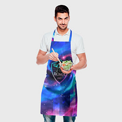 Фартук кулинарный Roma неоновый космос, цвет: 3D-принт — фото 2