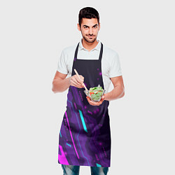 Фартук кулинарный The Sims neon gaming, цвет: 3D-принт — фото 2