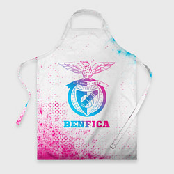 Фартук кулинарный Benfica neon gradient style, цвет: 3D-принт