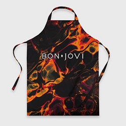 Фартук кулинарный Bon Jovi red lava, цвет: 3D-принт
