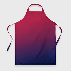 Фартук кулинарный Gradient red-blue, цвет: 3D-принт