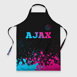 Фартук кулинарный Ajax - neon gradient посередине, цвет: 3D-принт