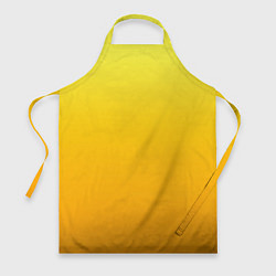 Фартук кулинарный Градиент насыщенный жёлтый, цвет: 3D-принт