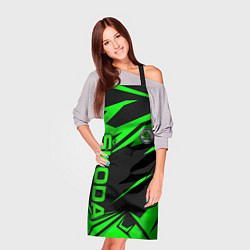 Фартук кулинарный Skoda - green uniform, цвет: 3D-принт — фото 2