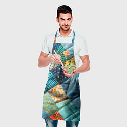 Фартук кулинарный Лоскутное одеяло - пэчворк, цвет: 3D-принт — фото 2
