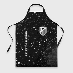 Фартук кулинарный Atletico Madrid sport на темном фоне вертикально, цвет: 3D-принт