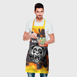 Фартук кулинарный Thousand Foot Krutch рок панда и огонь, цвет: 3D-принт — фото 2