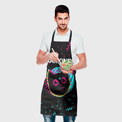Фартук кулинарный Ramones - rock star cat, цвет: 3D-принт — фото 2