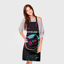 Фартук кулинарный Nickelback - rock star cat, цвет: 3D-принт — фото 2