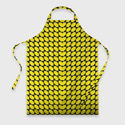 Фартук кулинарный Жёлтые лепестки шестиугольники, цвет: 3D-принт