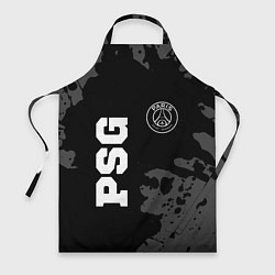 Фартук кулинарный PSG sport на темном фоне вертикально, цвет: 3D-принт