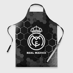 Фартук кулинарный Real Madrid sport на темном фоне, цвет: 3D-принт