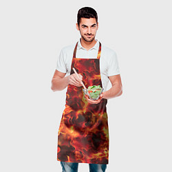 Фартук кулинарный Огненный элементаль, цвет: 3D-принт — фото 2