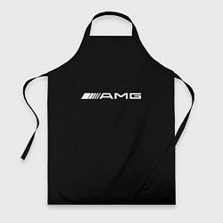 Фартук кулинарный Amg logo white, цвет: 3D-принт