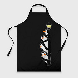 Фартук кулинарный Пингвины на фонарном столбе, цвет: 3D-принт