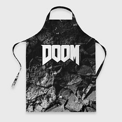 Фартук кулинарный Doom black graphite, цвет: 3D-принт