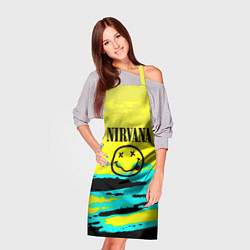 Фартук кулинарный Nirvana краски кислотные, цвет: 3D-принт — фото 2