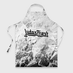 Фартук кулинарный Judas Priest white graphite, цвет: 3D-принт