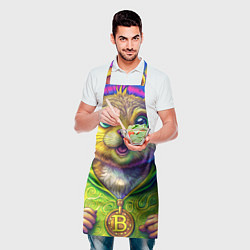 Фартук кулинарный Хомяк и биткоин, цвет: 3D-принт — фото 2