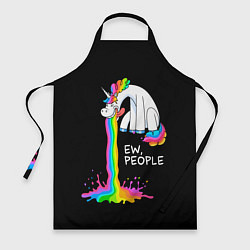 Фартук кулинарный Единорог не любит людей, цвет: 3D-принт