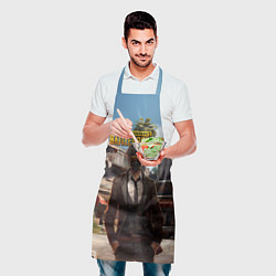 Фартук кулинарный PUBG персонаж в маске, цвет: 3D-принт — фото 2