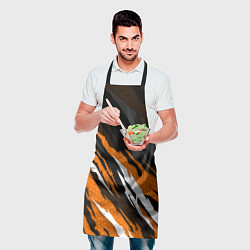 Фартук кулинарный KTM - Рваный гексагон, цвет: 3D-принт — фото 2