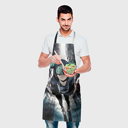 Фартук кулинарный Девчонка с красными глазами, цвет: 3D-принт — фото 2
