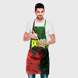 Фартук кулинарный Doom Eternal fire, цвет: 3D-принт — фото 2