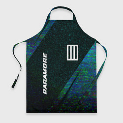 Фартук кулинарный Paramore glitch blue, цвет: 3D-принт