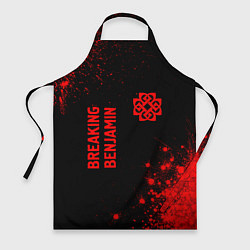 Фартук кулинарный Breaking Benjamin - red gradient вертикально, цвет: 3D-принт