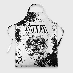 Фартук кулинарный Sum41 - рок пес, цвет: 3D-принт