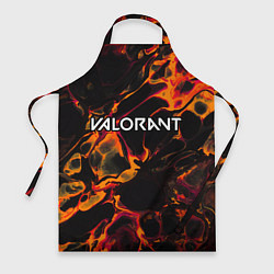 Фартук кулинарный Valorant red lava, цвет: 3D-принт