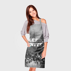 Фартук кулинарный Leeds United - grey gradient посередине, цвет: 3D-принт — фото 2